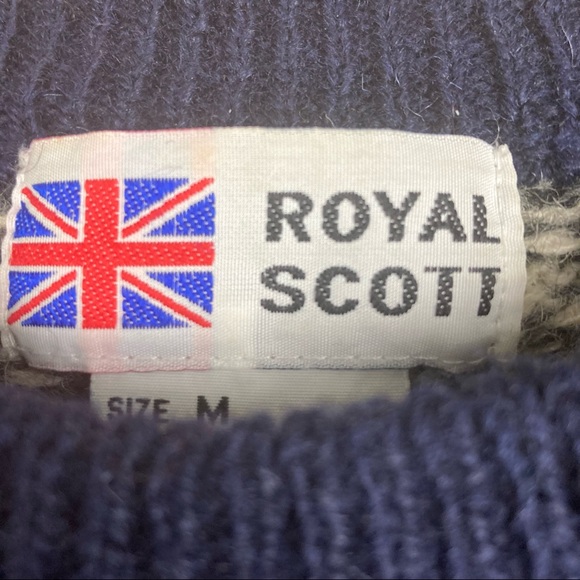 Vintage Royal Scott All Pure Wool Plaid Knit Sweater Size M Unisex Size M - Picture 8 of 8